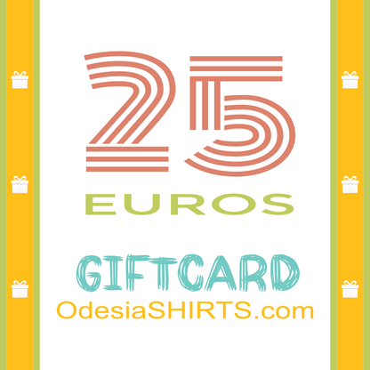 OdesiaSHIRTS.com 25€ ПОДАРЪЧНА КАРТА