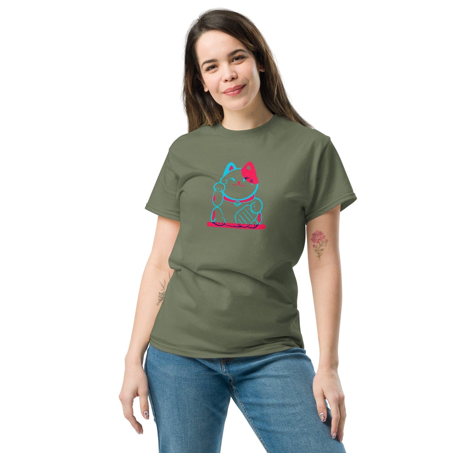 Art T-shirt Design Tee • Man / Woman • [s-xl] - Military Green / s