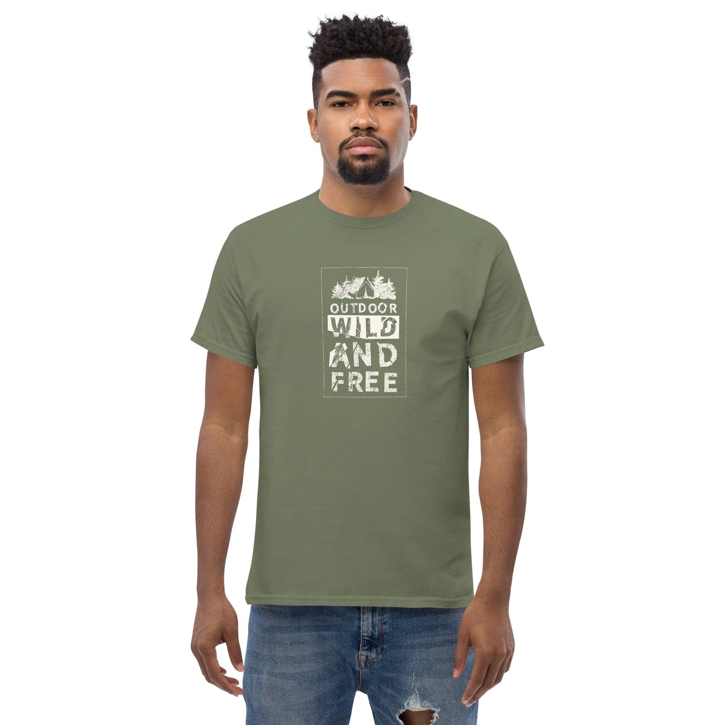 Art T-shirt Design Tee • Man / Woman • [s-xl] - Military Green / s