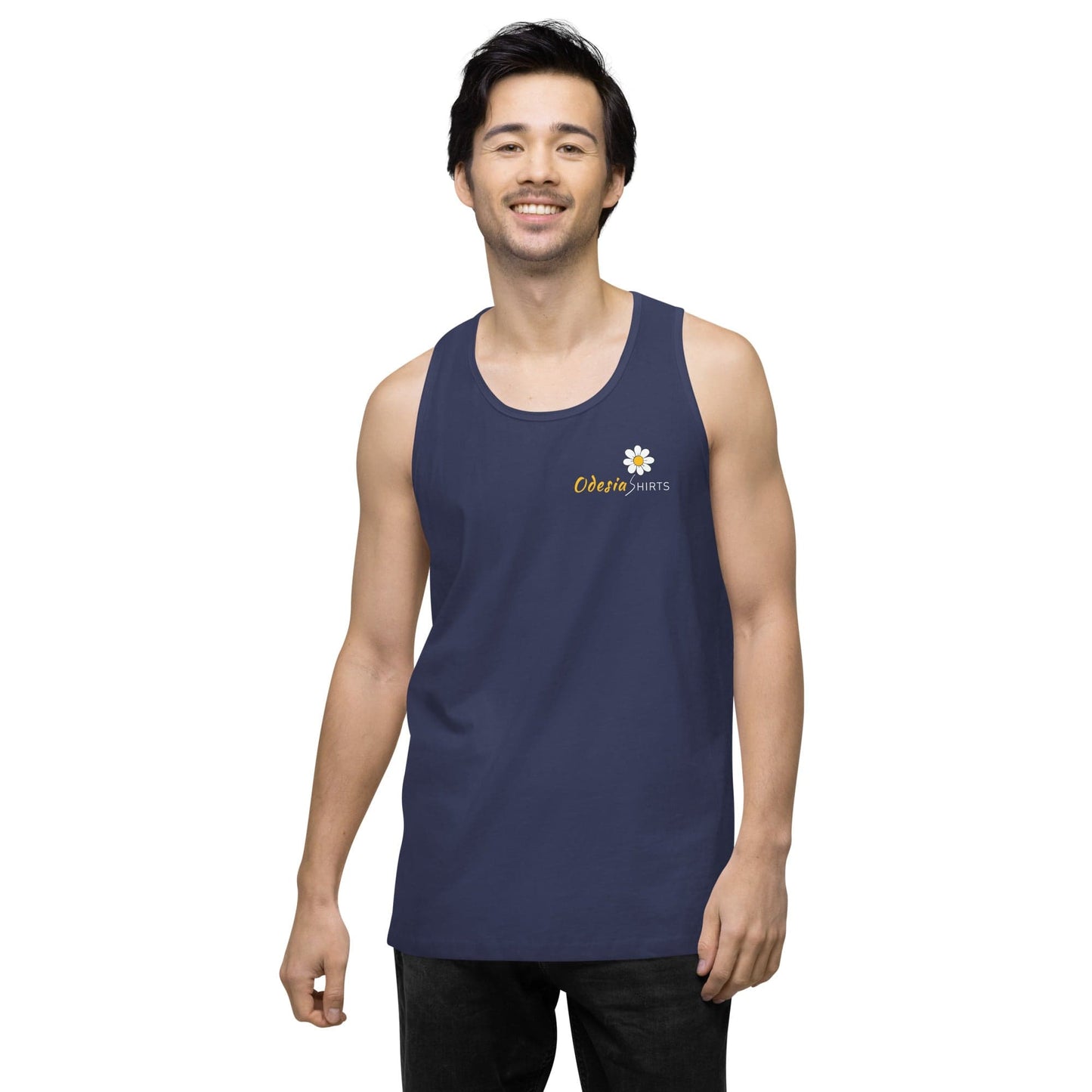 Odesia’s Men’s premium tank top - Harbor Blue / S