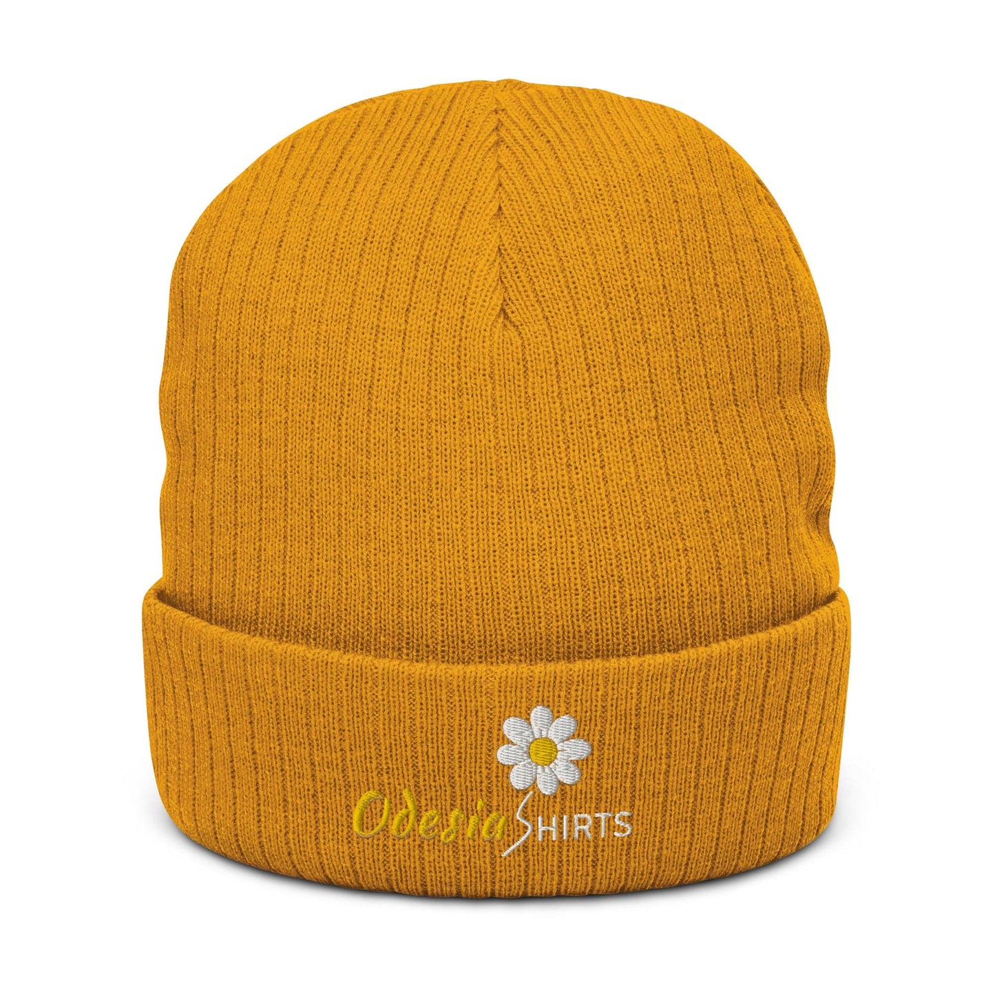 Ribbed knit beanie - Mustard