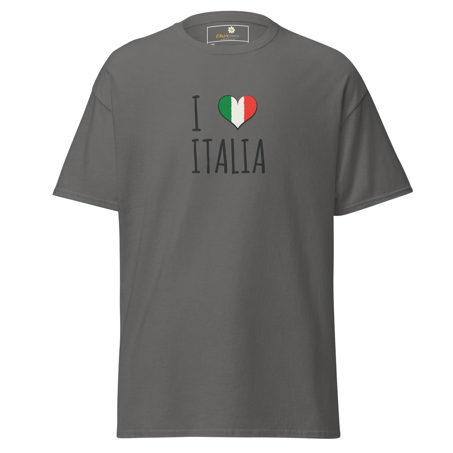 Unisex classic tee - COUNTRY I LOVE ITALY - BIG - Charcoal / 2XL