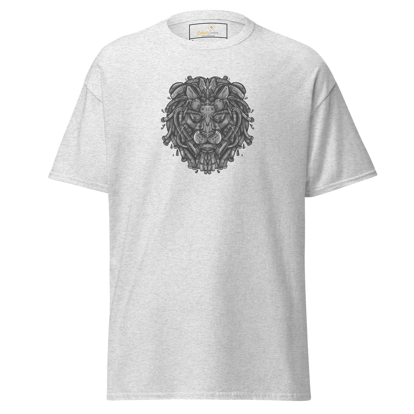 Unisex classic t-shirt - ABSTRACT LION HEAD - REGULAR - Ash / S