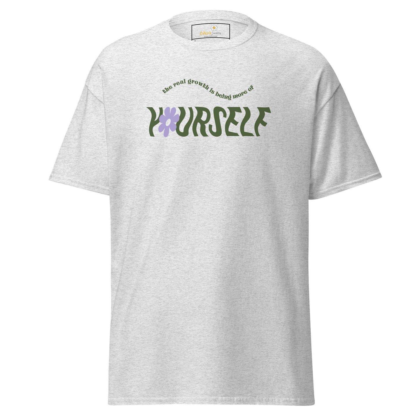 Unisex classic t-shirt - TEXT LOVE YOURSELF - REGULAR - Ash / S