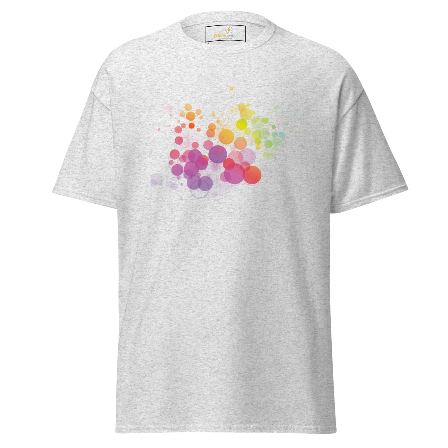 Unisex classic tee - ABSTRACT BUBBLES - REGULAR - Ash / S