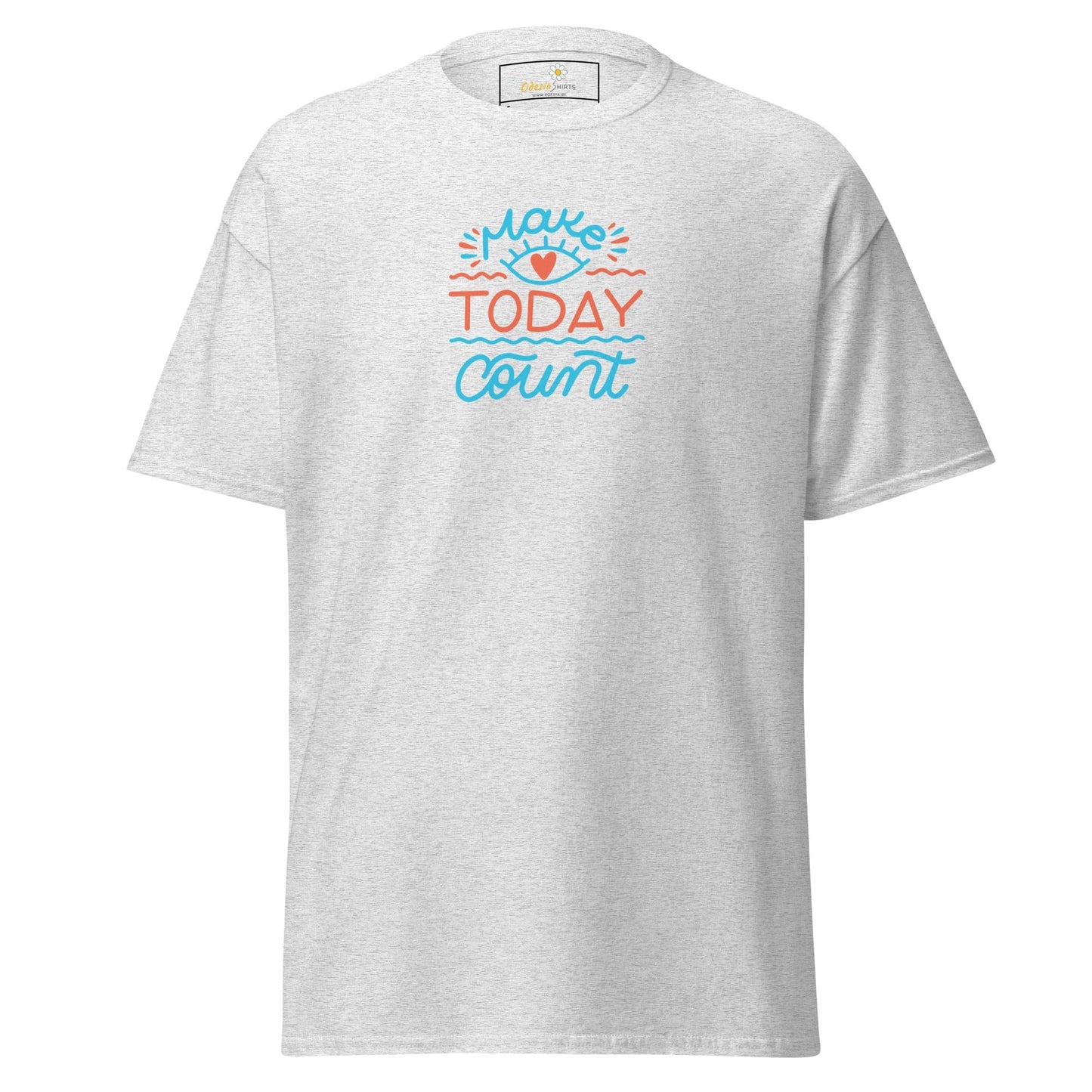 Unisex classic t-shirt - TEXT TODAY COUNT - REGULAR - Ash / S