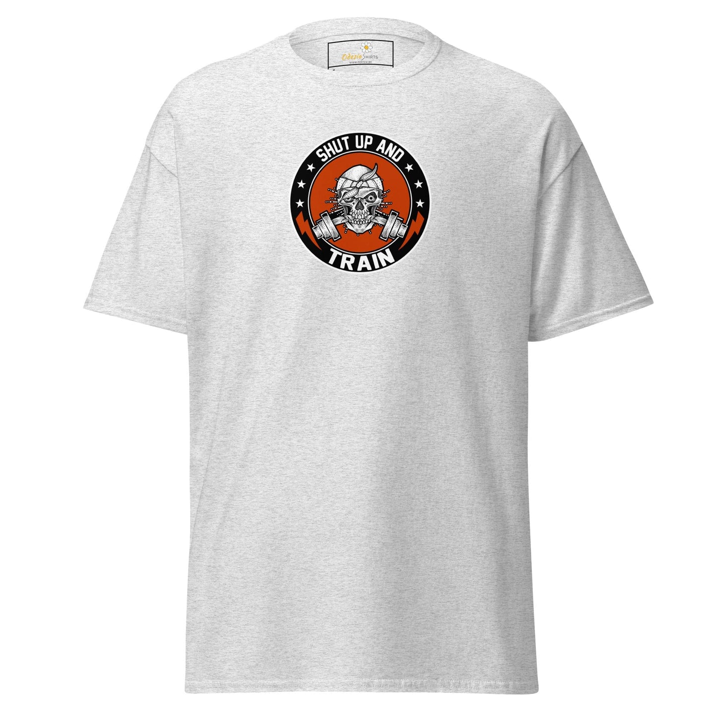 Unisex classic tee - SPORT SHUT UP AND TRAIN - REGULAR - Ash / S