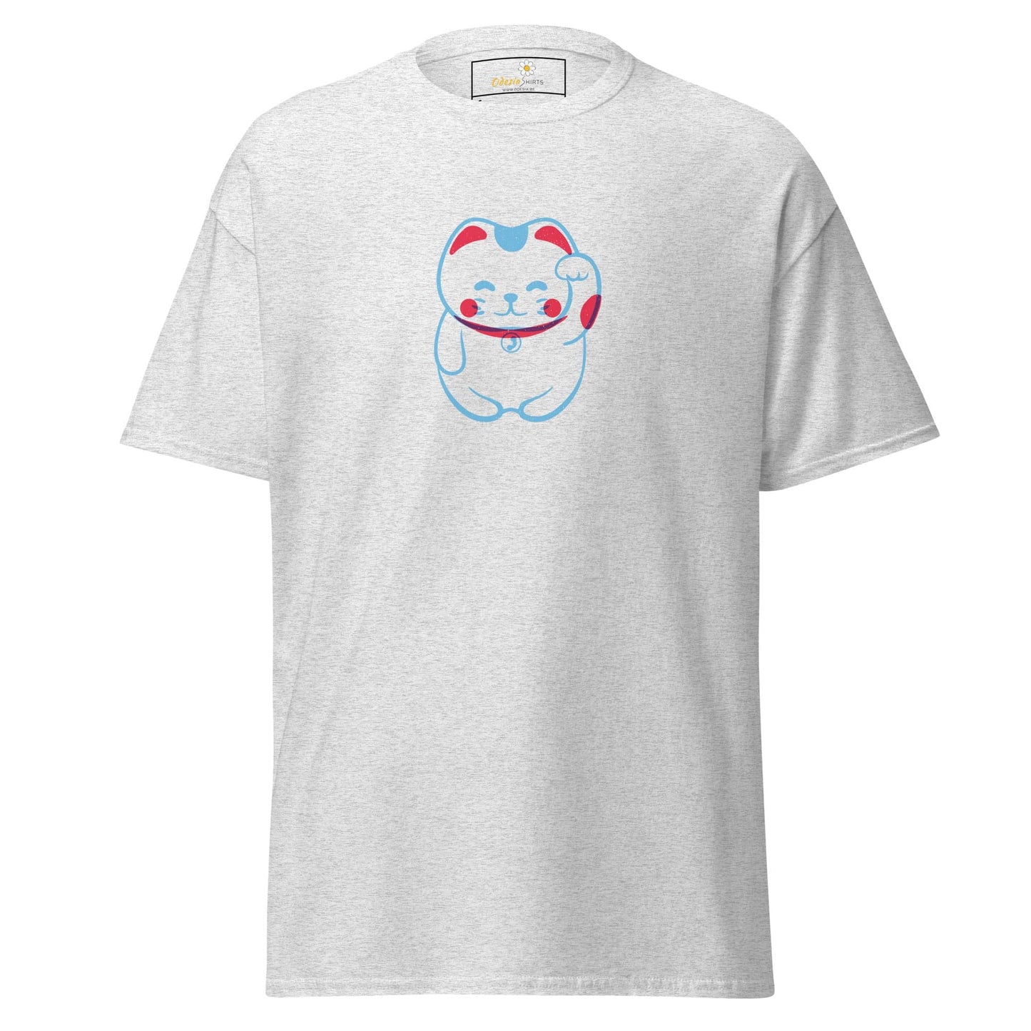 Unisex classic tee - ANIMALS SPIRITUAL LUCKY CAT 1 - REGULAR - Ash / S