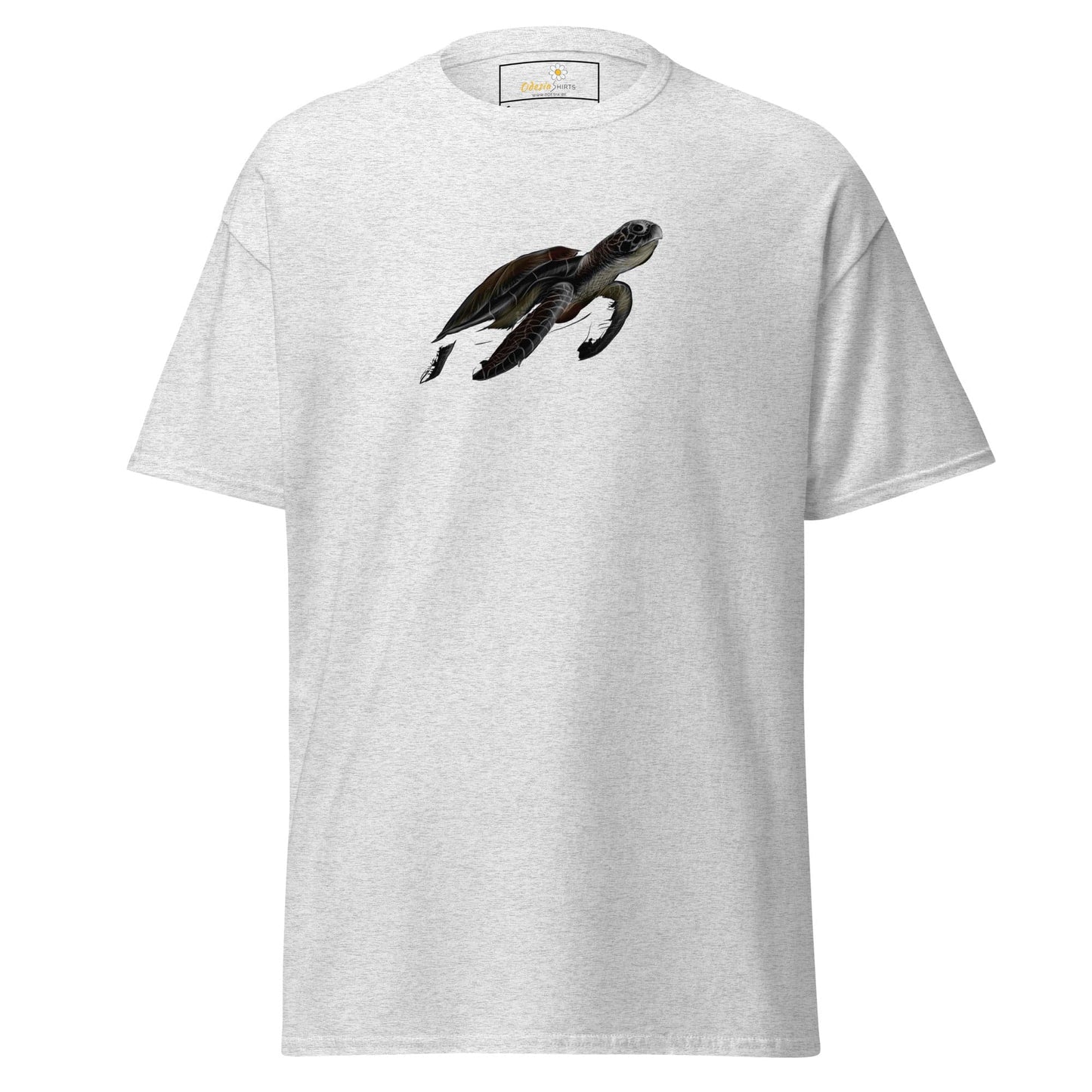 Unisex classic tee - WILD LIFE SEA TURTLE - REGULAR - Ash / S