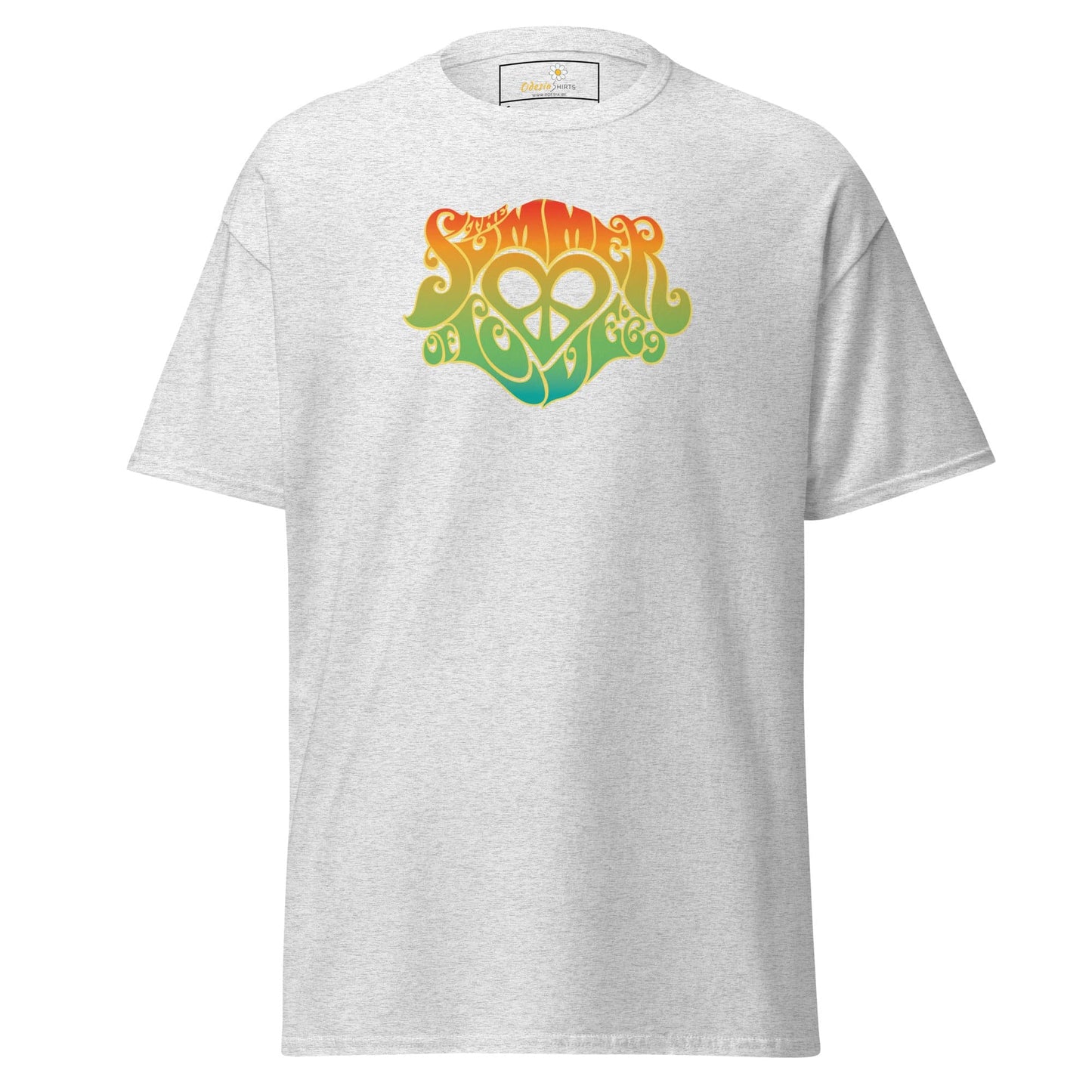 Unisex classic tee - POSITIVE SUMMER LOVE - REGULAR - Ash / S