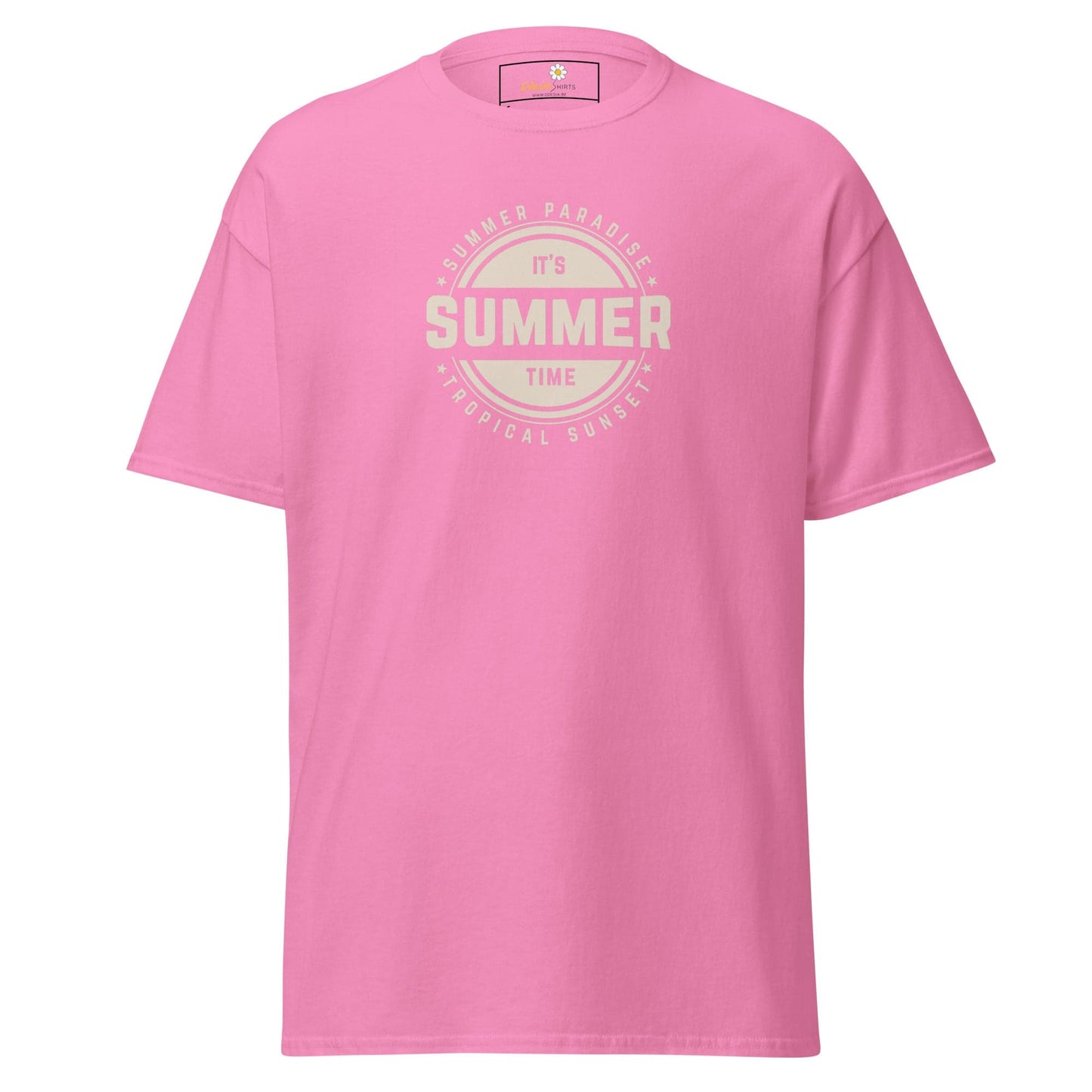 Unisex classic t-shirt - SUMMER TROPICAL - REGULAR - Azalea / S