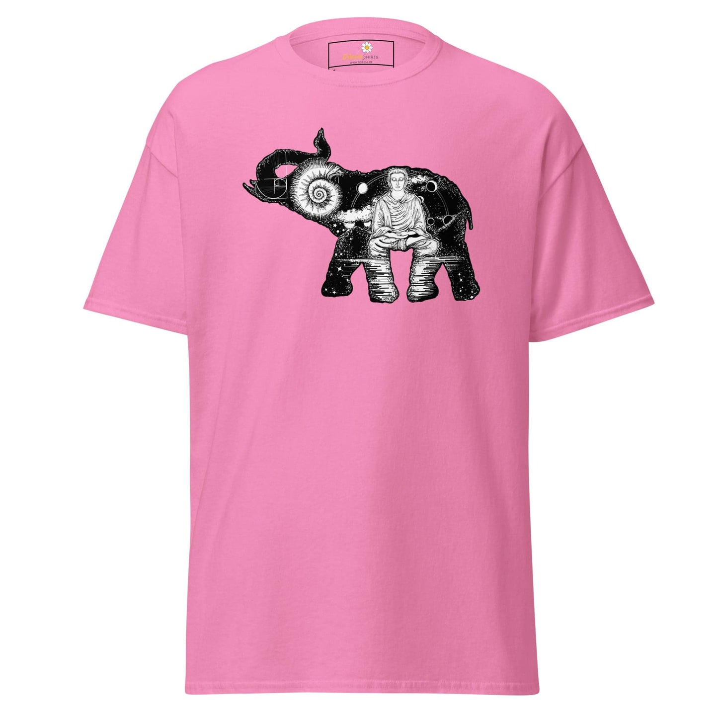 Unisex classic t-shirt - MYSTIC ELEPHANT MEDITATION - REGULAR - Azalea / S