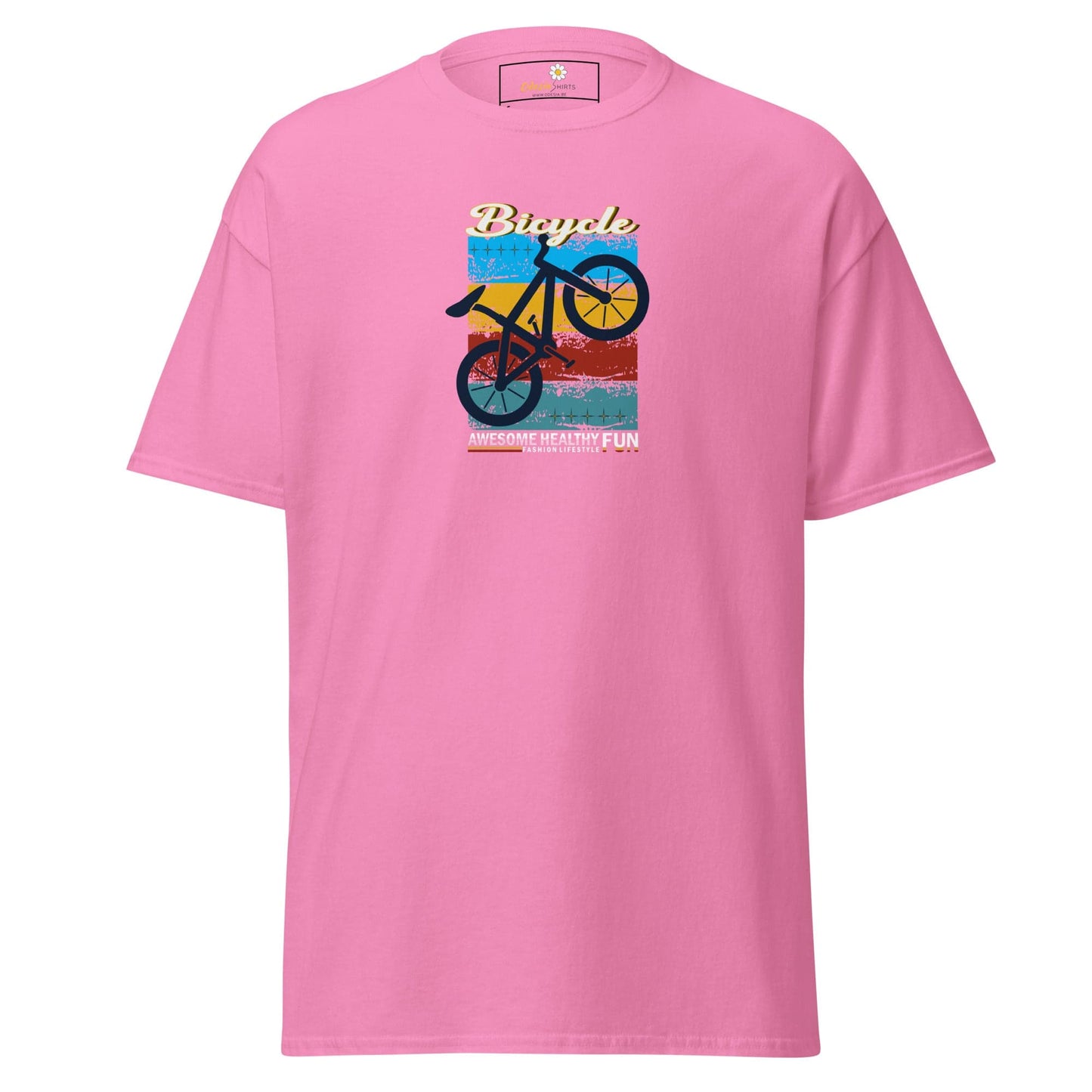 Unisex classic tee - SPORT BICYCLE FUN - REGULAR - Azalea / S