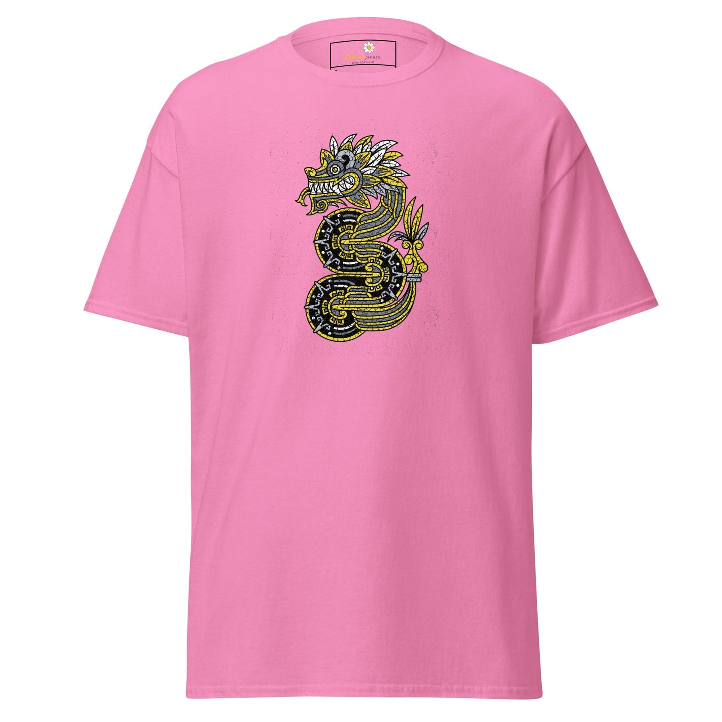 Unisex classic t-shirt - MYSTIC YELLOW GREY DRAGON - REGULAR - Azalea / S