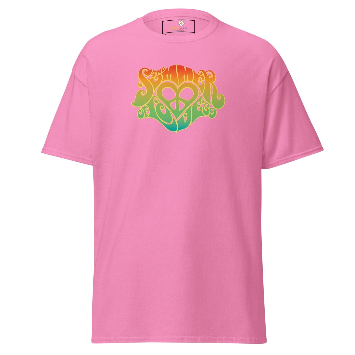 Unisex classic tee - POSITIVE SUMMER LOVE - REGULAR - Azalea / S