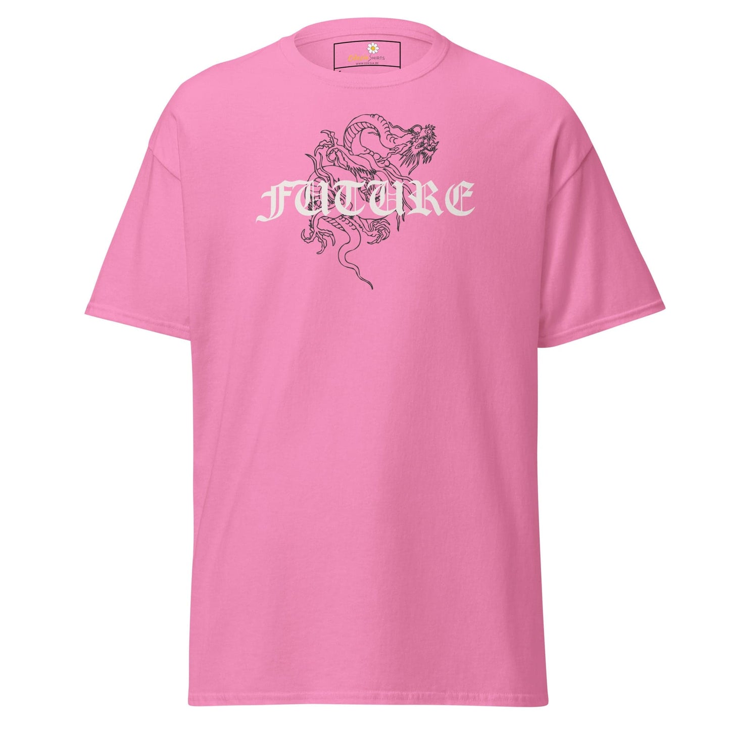 Unisex classic tee - MYSTIC FUTURE DRAGON - REGULAR - Azalea / S