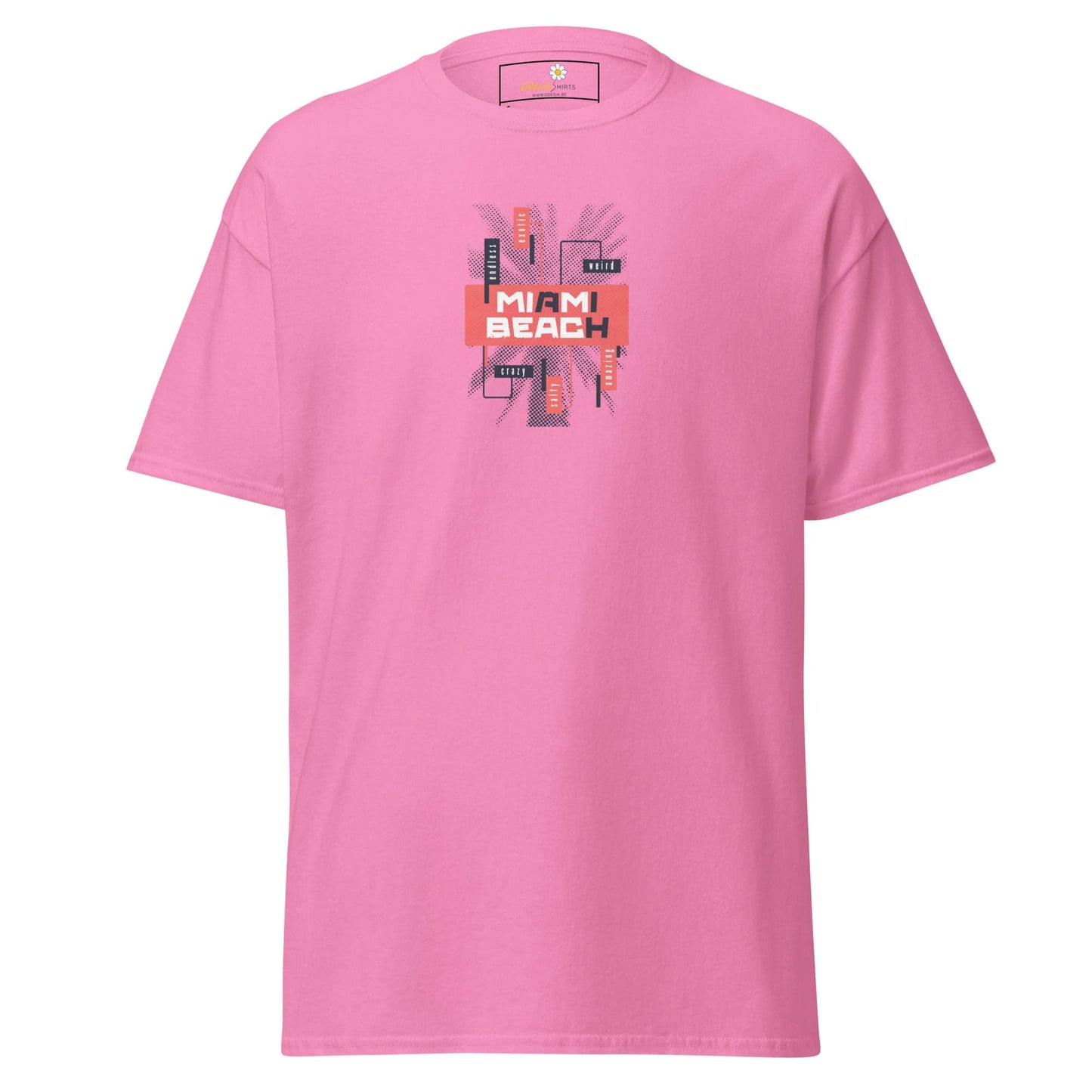 Unisex classic tee - COUNTRY SUMMER MIAMI BEACH - REGULAR - Azalea / S