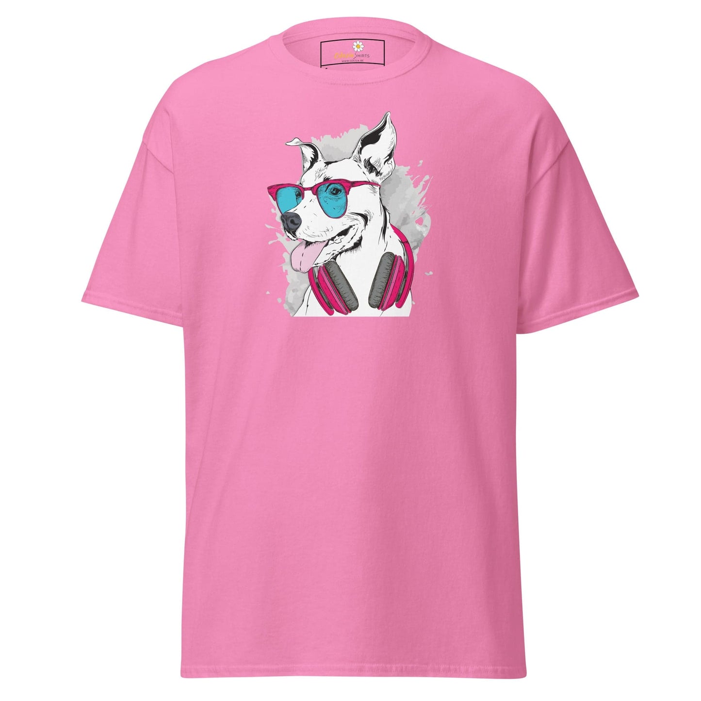 Unisex classic t-shirt - ANIMALS MUSIC DOG - REGULAR - Azalea / S