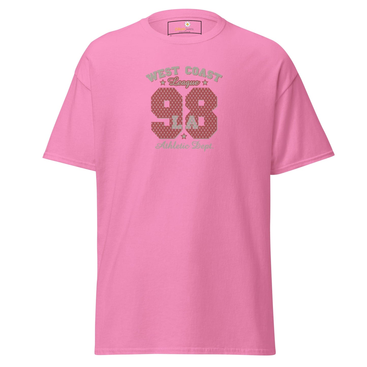 Unisex classic t-shirt - SPORT WEST COAST 98 - REGULAR - Azalea / S