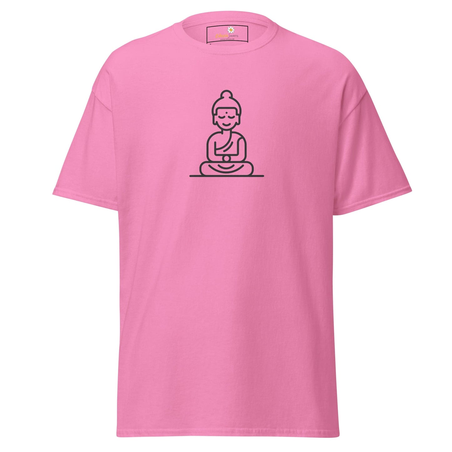 Unisex classic t-shirt - MYSTIC MONK MEDITATING - REGULAR - Azalea / S