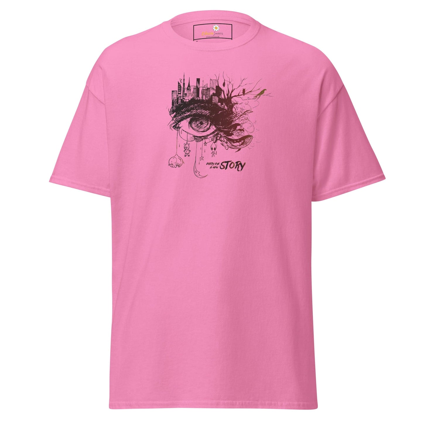 Unisex classic t-shirt - FANTASY EYE STORY - REGULAR - Azalea / S