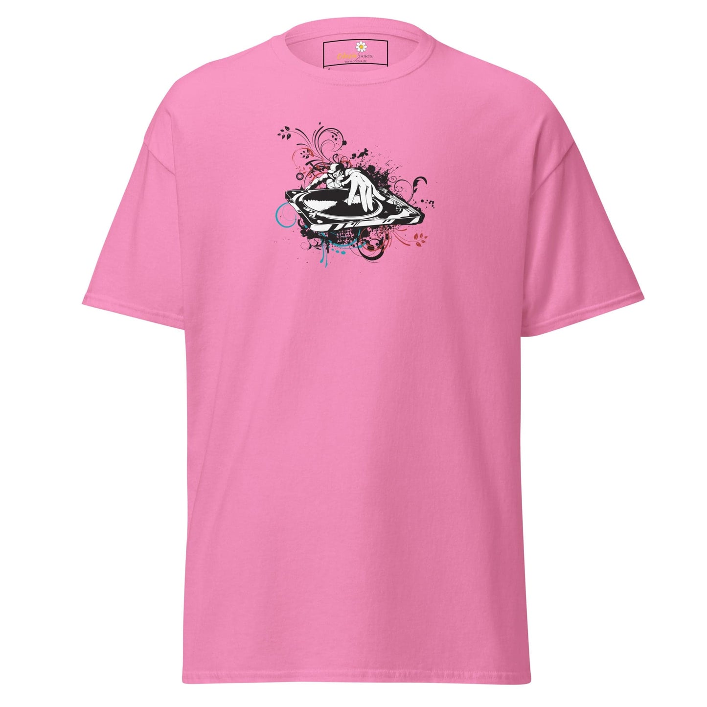 Unisex classic tee - MUSIC DISK JOCKEY - REGULAR - Azalea / S
