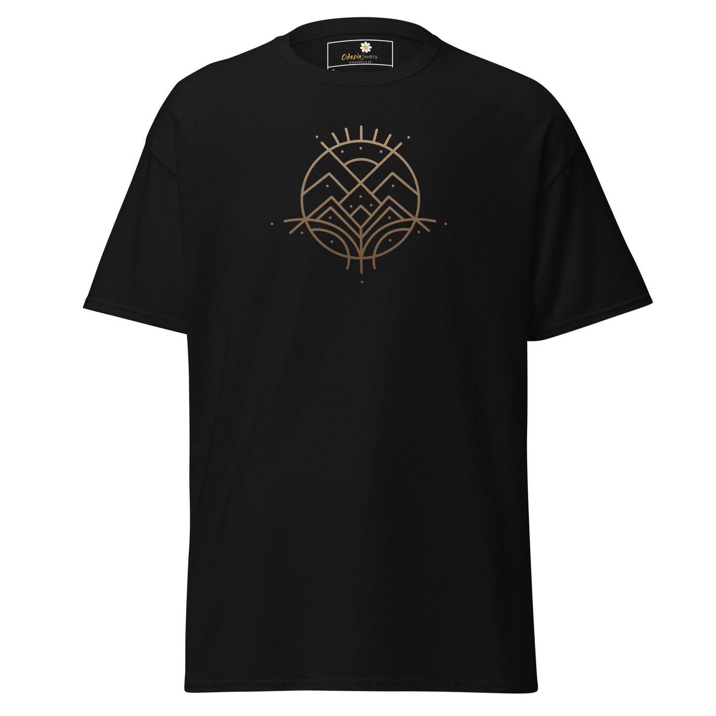 Unisex classic tee - ABSTRACT LANDSCAPE - REGULAR - Black / S