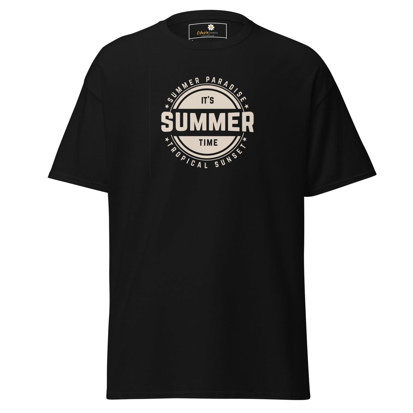 Unisex classic t-shirt - SUMMER TROPICAL - REGULAR - Black / S
