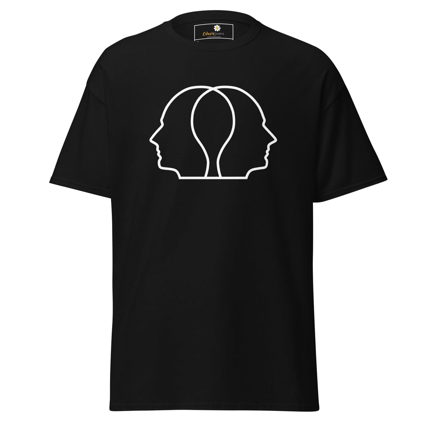 Unisex classic tee - ABSTRACT HEAD FULL - REGULAR - Black / S