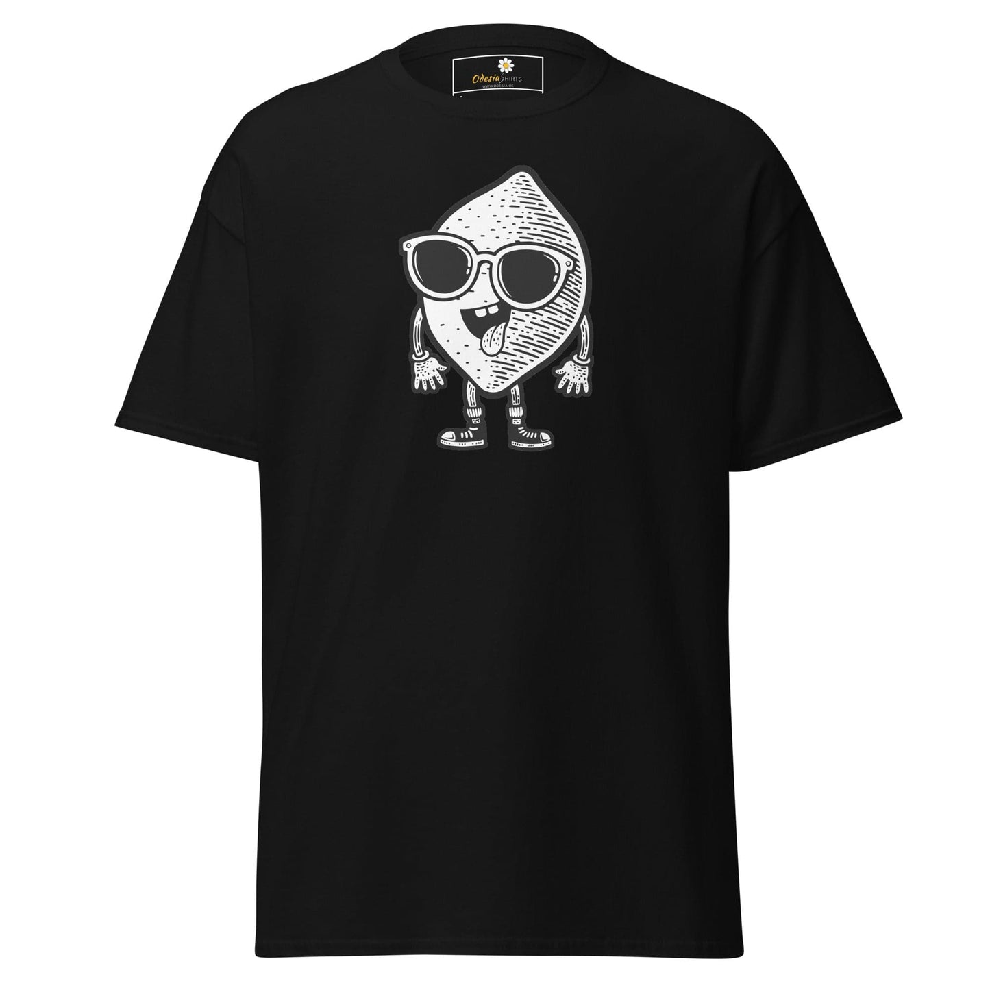 Unisex classic t-shirt - FUN LEMON FACE - REGULAR - Black / S