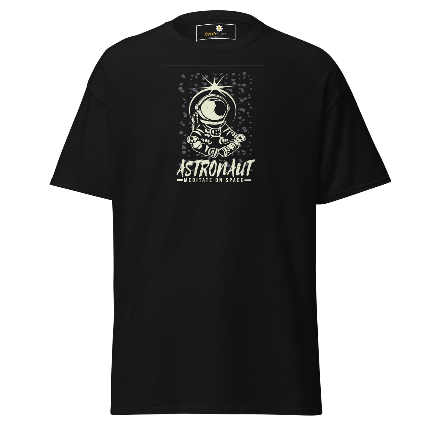 Unisex classic t-shirt - ASTRONAUT MEDITATION SPACE - REGULAR - Black / S