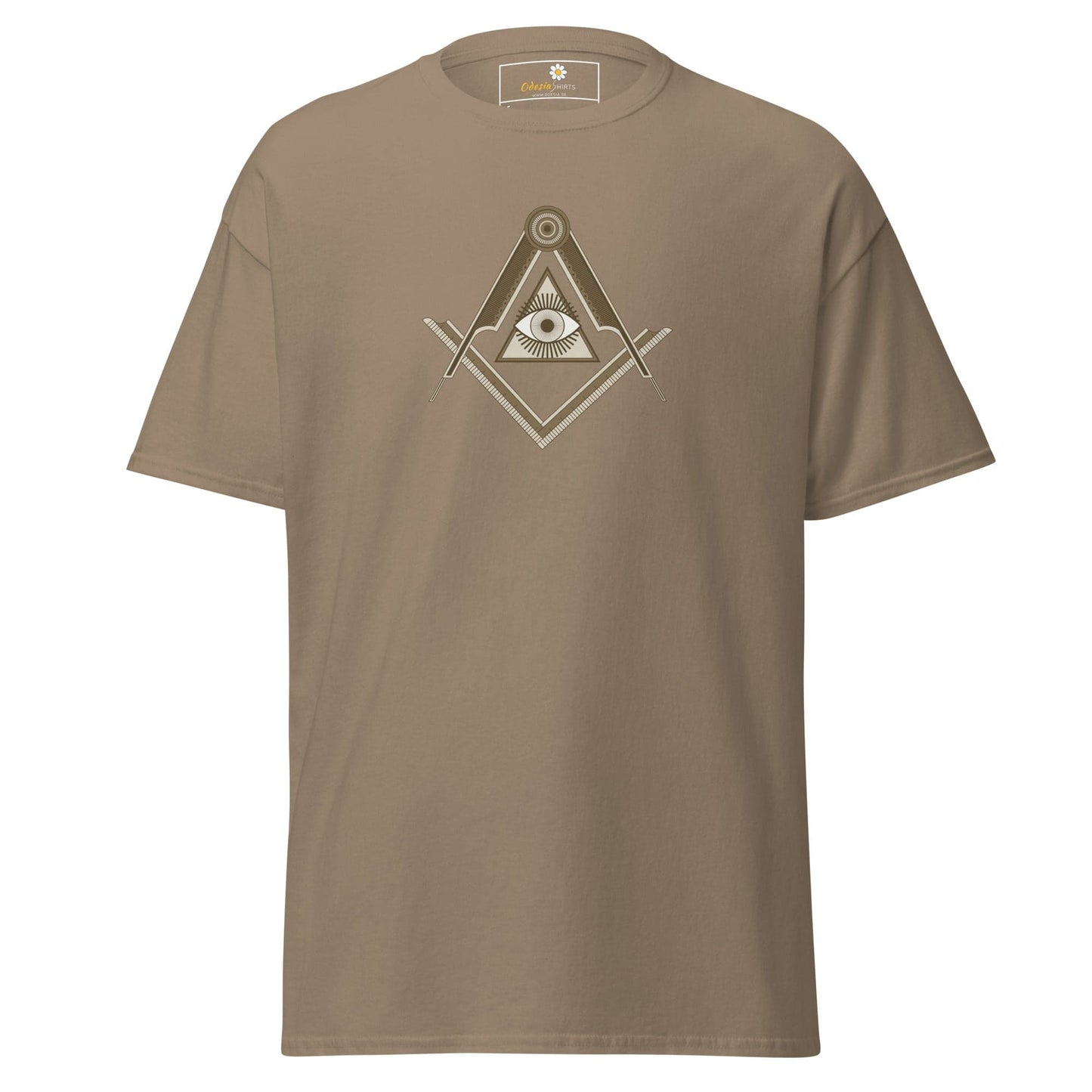 Unisex classic t-shirt - MYSTIC EYE TRIANGLE - REGULAR - Brown Savana / S