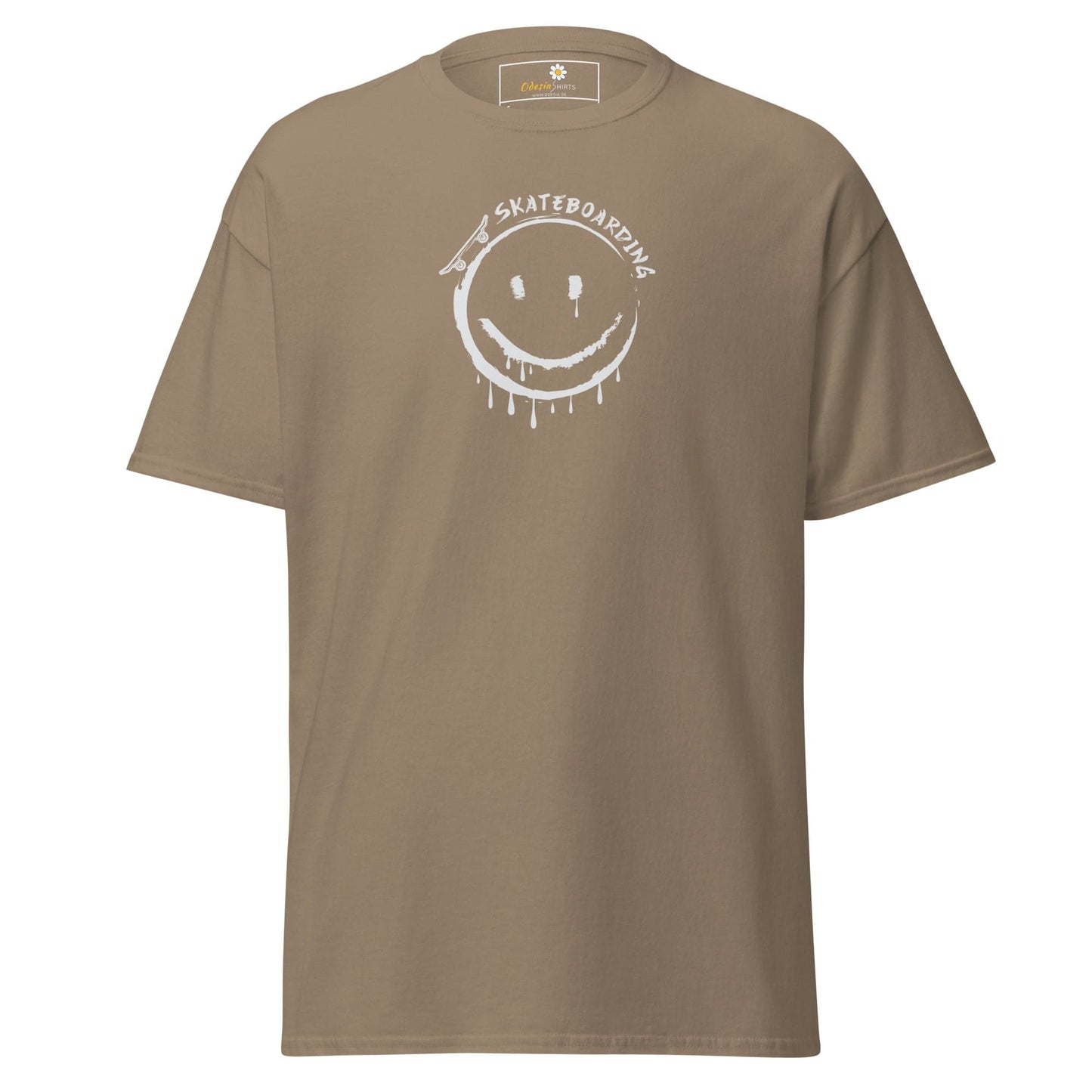 Unisex classic tee - SPORT SKATEBOARDING SMILE - REGULAR - Brown Savana / S