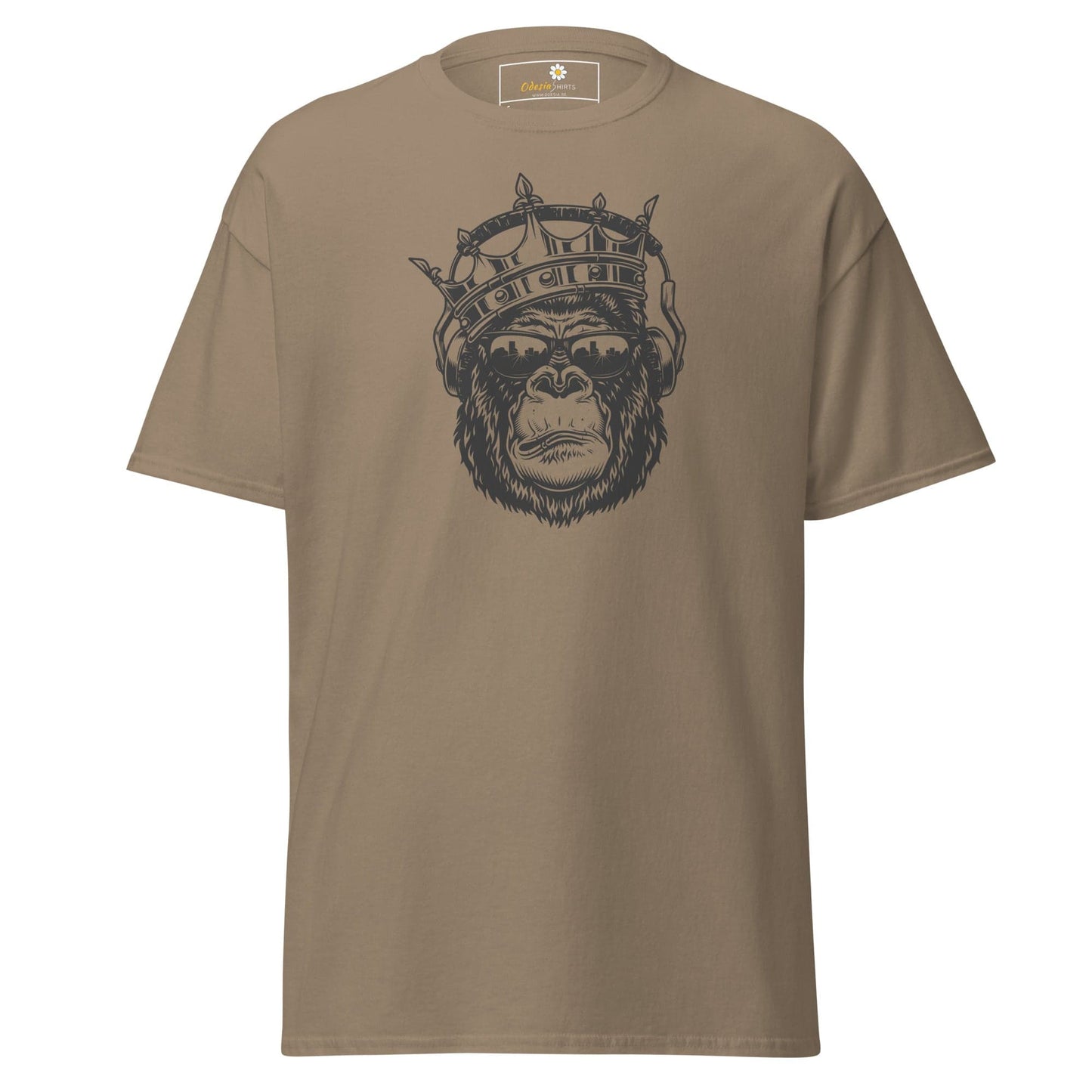 Unisex classic t-shirt - WILD LIFE MONKEY KING -REGULAR - Brown Savana / S