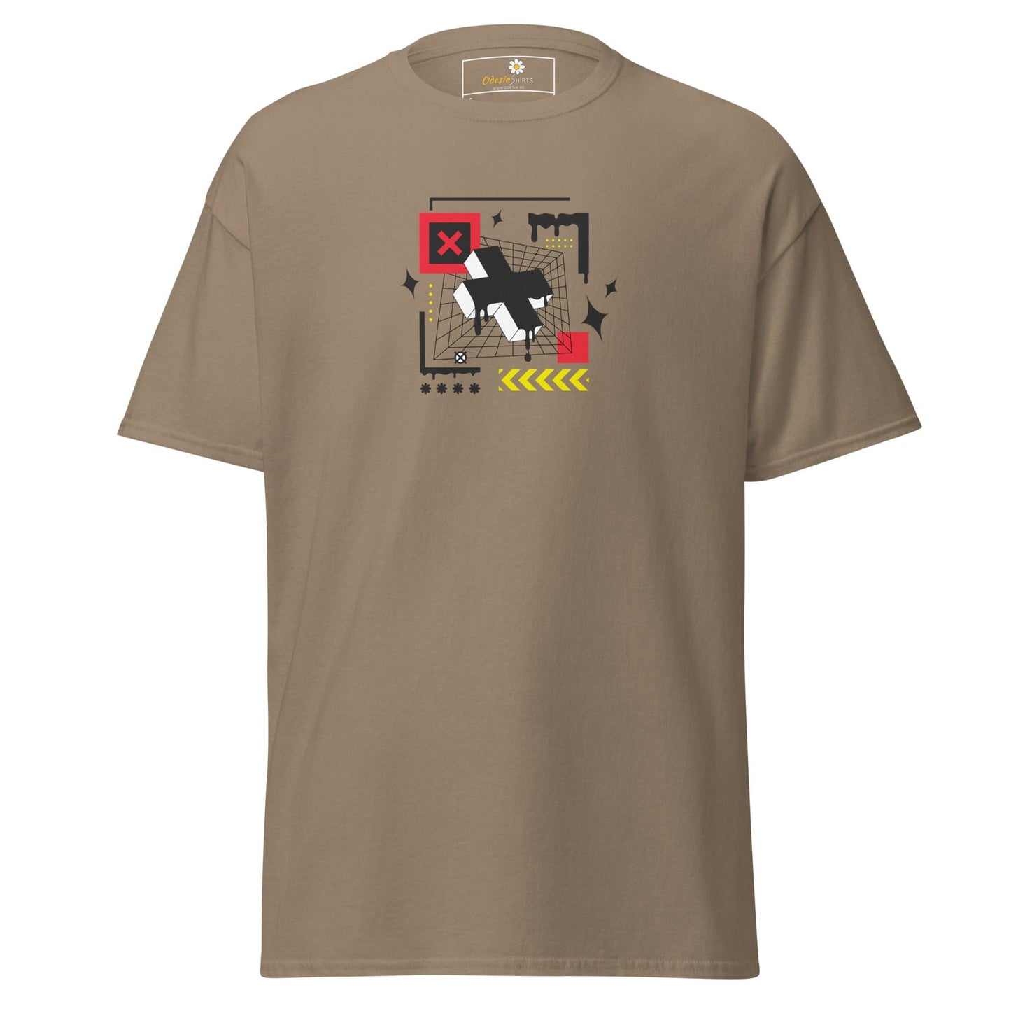 Unisex classic t-shirt - ABSTRACT FIGURES - REGULAR - Brown Savana / S