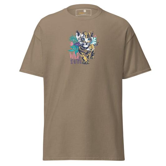 Unisex classic tee - WILD LIFE AND BEAUTIFUL - REGULAR - Brown Savana / S