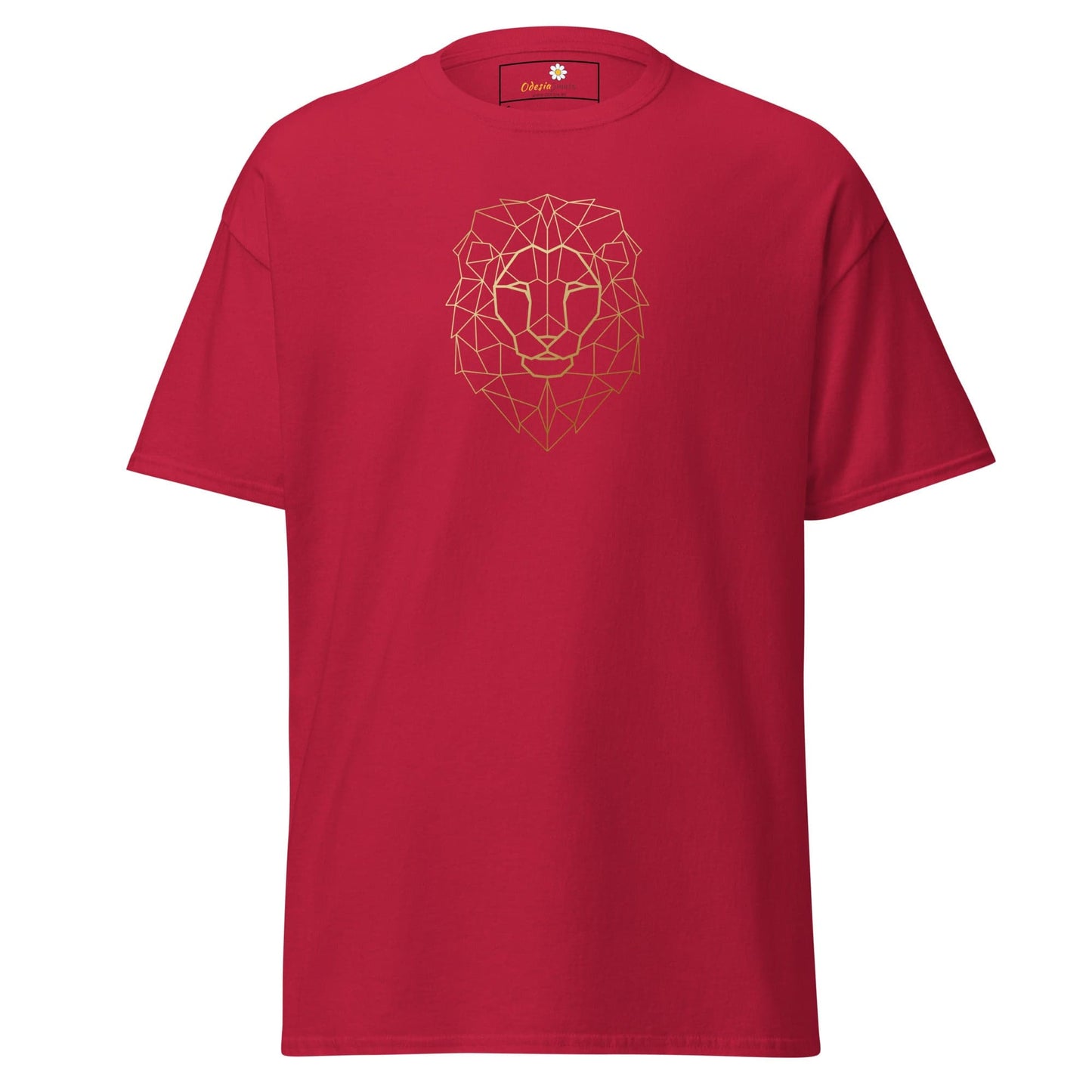 Unisex classic tee - WILD LIFE LION HEAD LINES - REGULAR - Cardinal / S