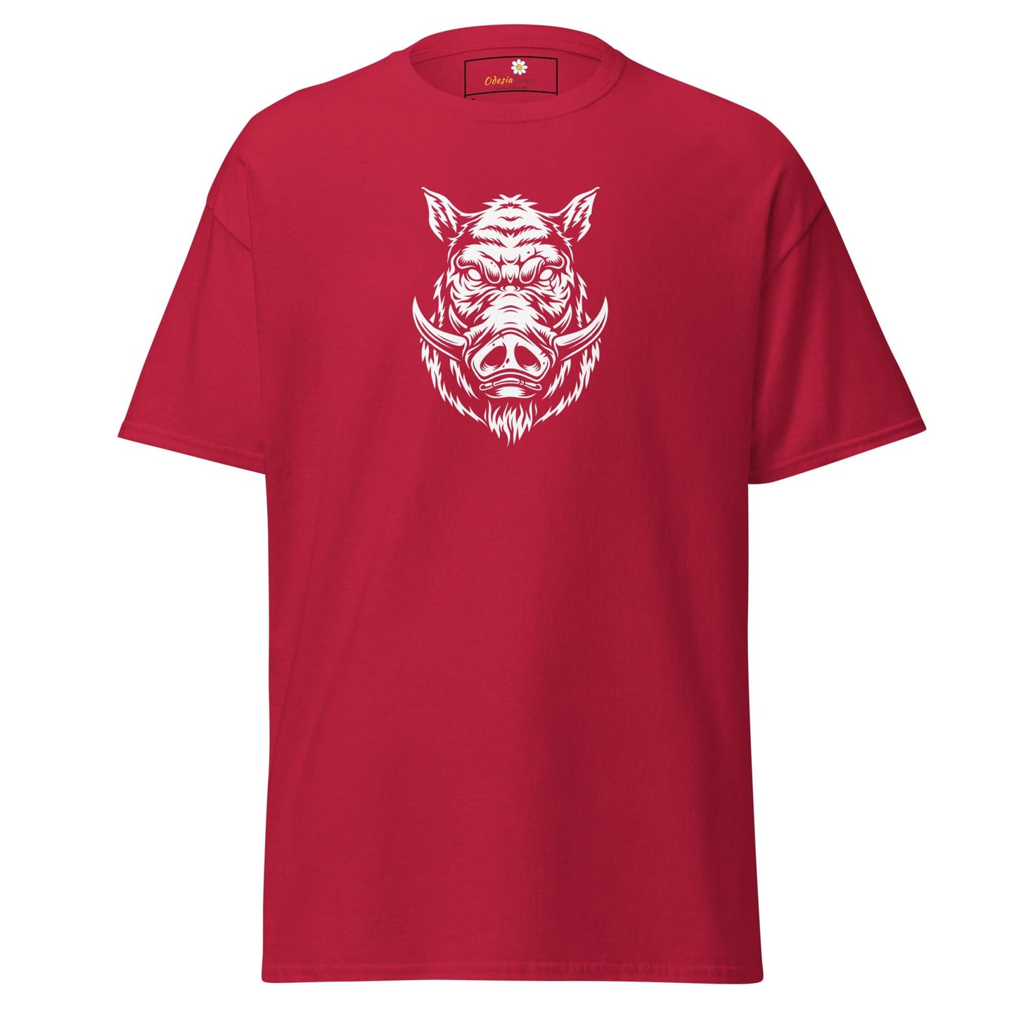 Unisex classic t-shirt - WILD LIFE PIG - REGULAR - Cardinal / S