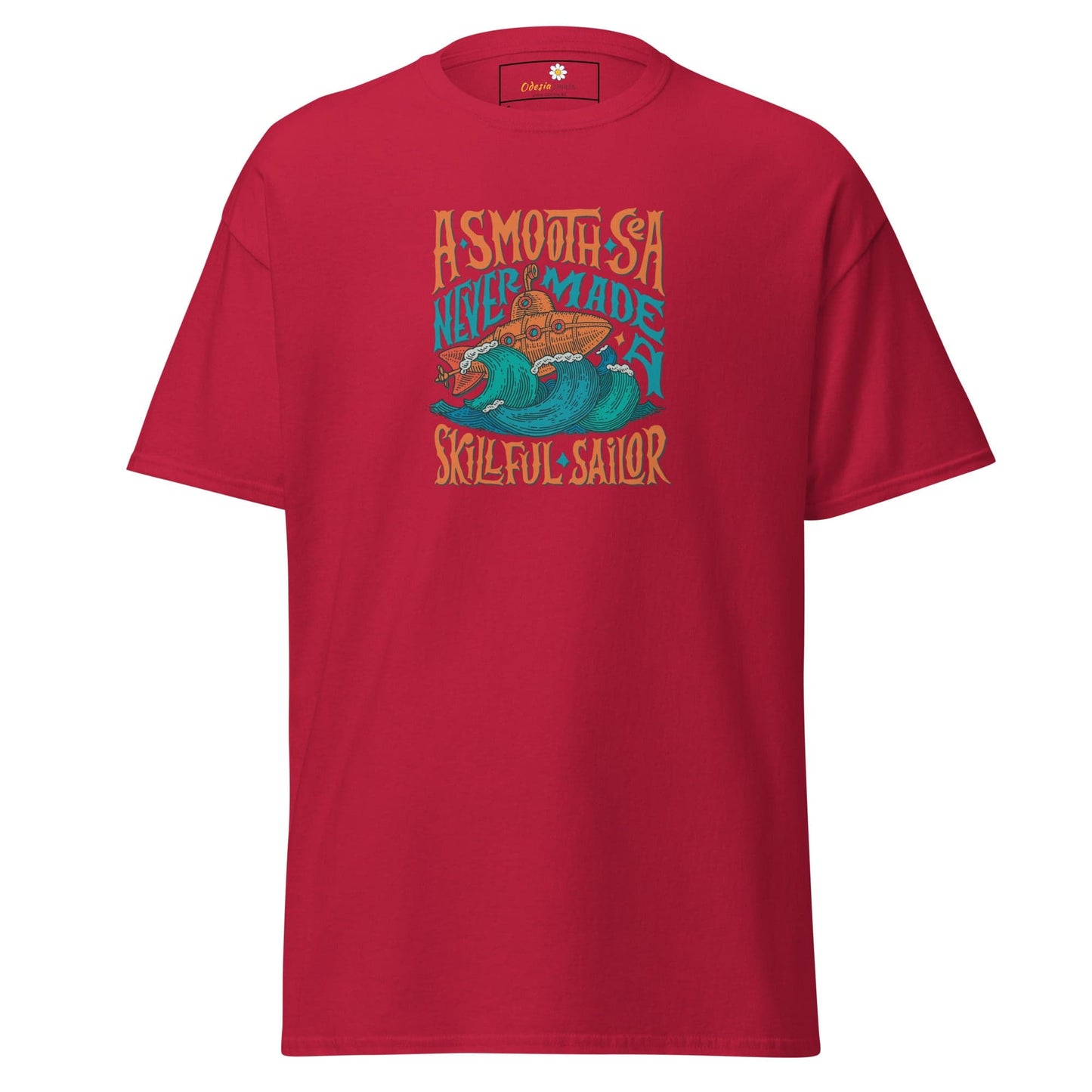 Unisex classic t-shirt - SEALIFE A SMOOTH SEA NEVER MADE - REGULAR - Cardinal / S