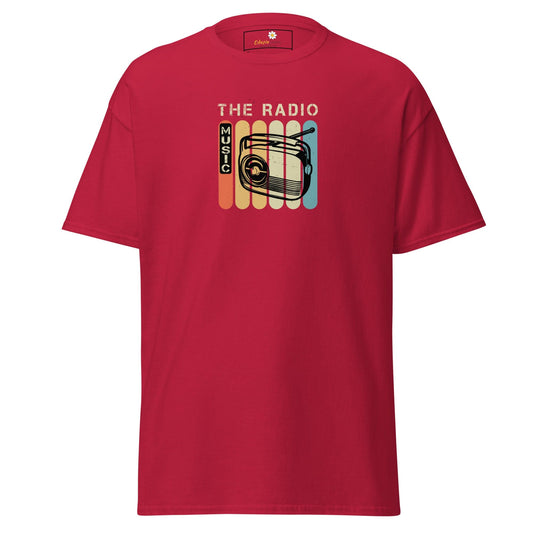 Unisex classic t-shirt - MUSIC THE RADIO - REGULAR - Cardinal / S