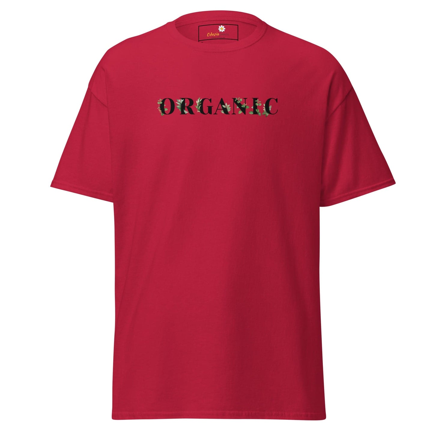 Unisex classic tee - TEXT GREEN ORGANIC - REGULAR - Cardinal / S