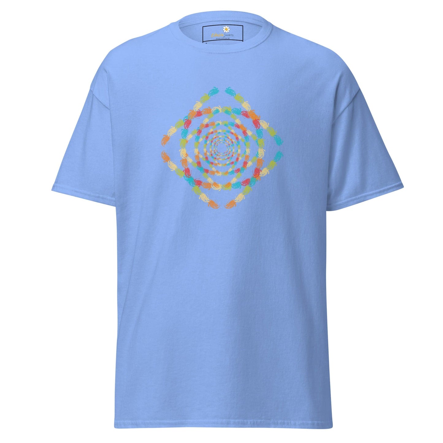 Unisex classic tee - ABSTRACT MISC SQUARE TUNNEL - REGULAR - Carolina Blue / S