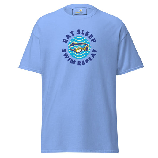 Unisex classic t-shirt - SPORT EAT SWIM SLEEP - REGULAR - Carolina Blue / S
