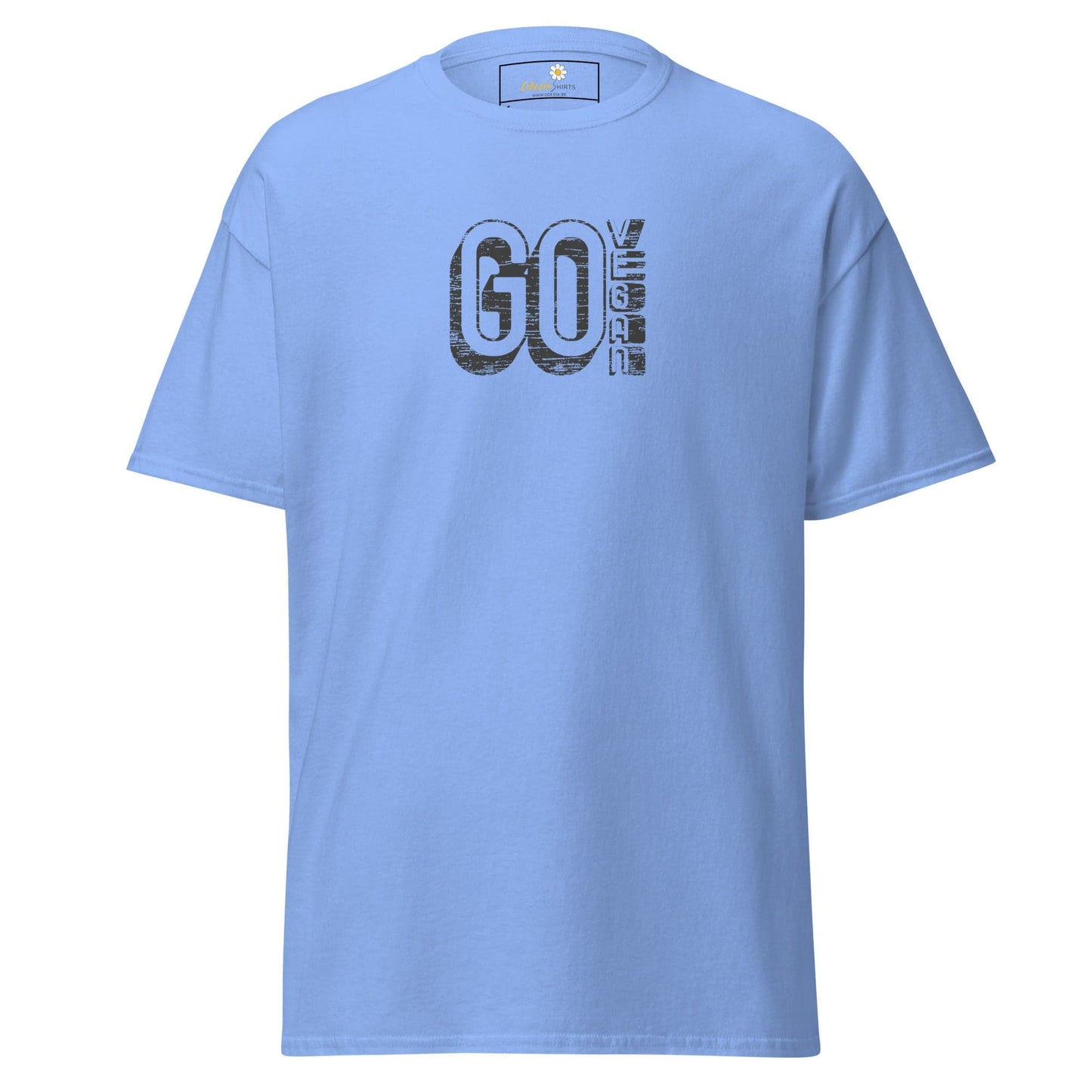 Unisex classic tee - GREEN GO VEGAN - REGULAR - Carolina Blue / S