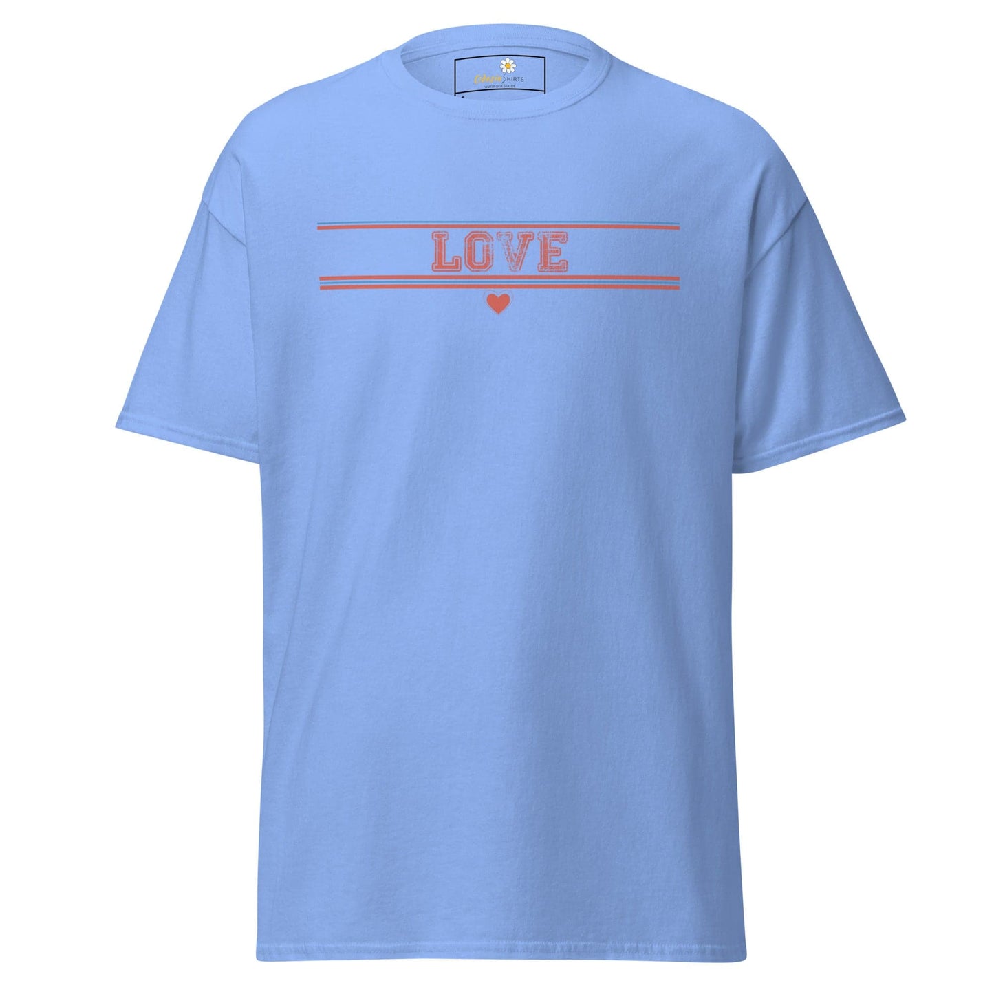 Unisex classic t-shirt - TEXt LOVE - REGULAR - Carolina Blue / S