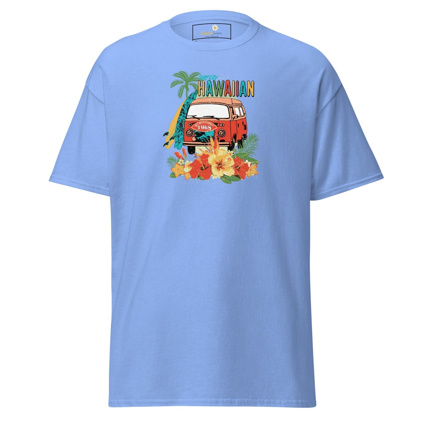 Unisex classic tee - SUMMER HAWAIAN VAN - REGULAR - Carolina Blue / S