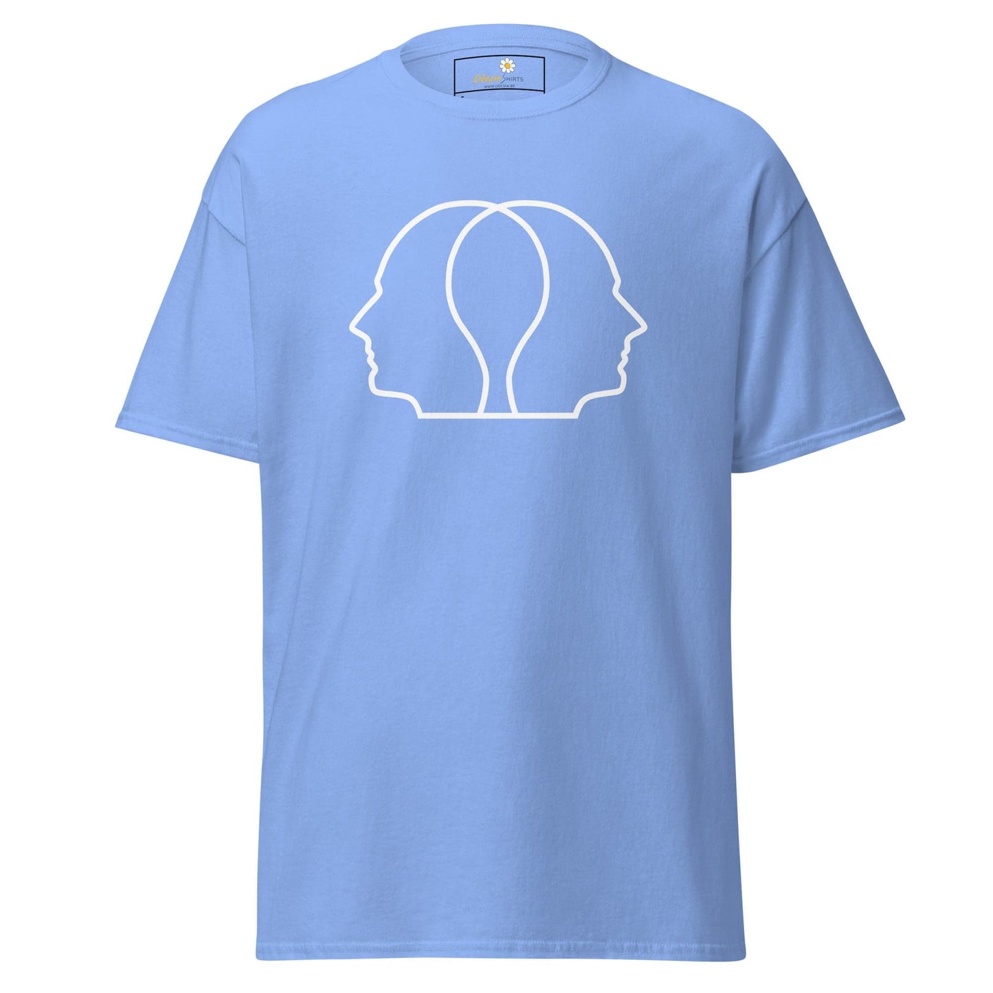 Unisex classic tee - ABSTRACT HEAD FULL - REGULAR - Carolina Blue / S
