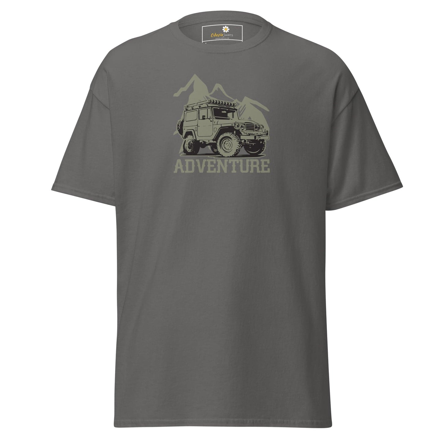 Unisex classic t-shirt - MOTOR ADVENTURE 4X4 - REGULAR - Charcoal / S