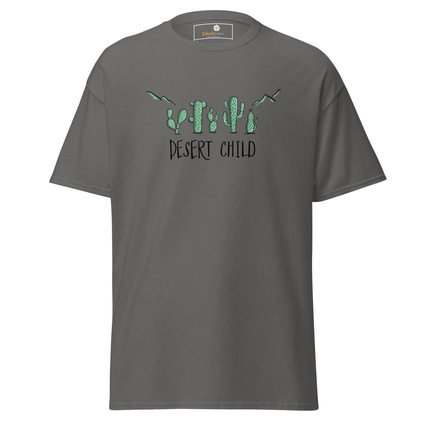 Unisex classic t-shirt - SUMMER DESERT CHILD - REGULAR - Charcoal / S