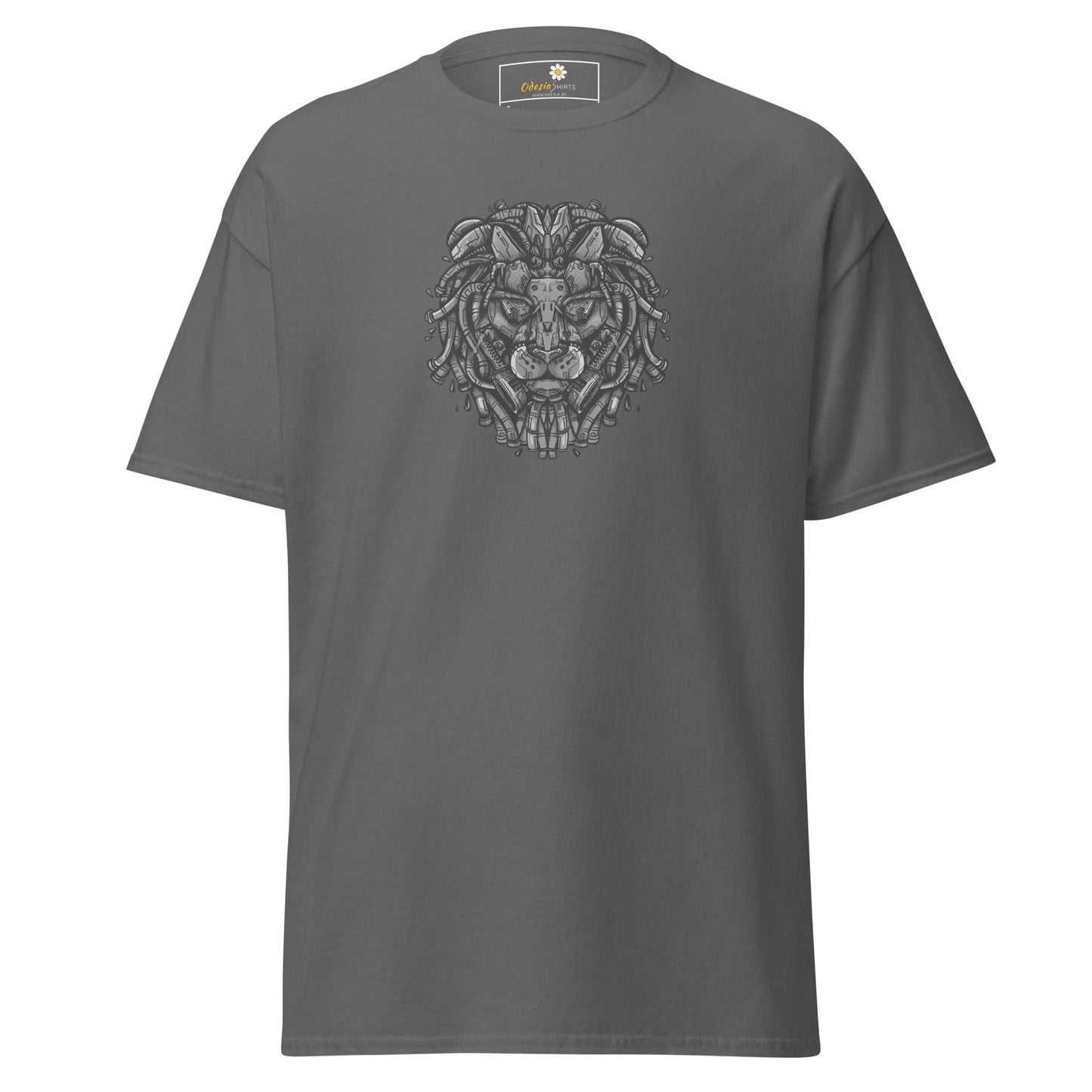 Unisex classic t-shirt - ABSTRACT LION HEAD - REGULAR - Charcoal / S